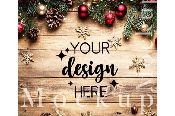 Download Rustic Christmas Flat Lay Mockup - Premium Resources