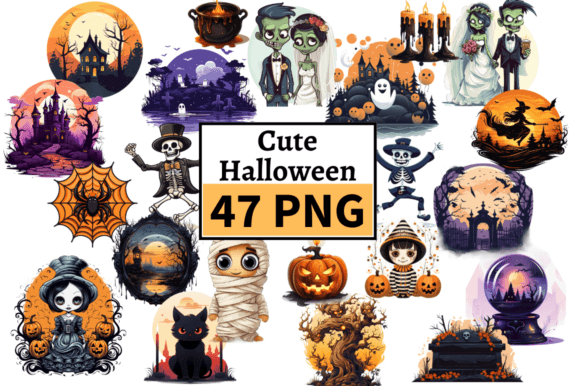 Download Friendly Halloween Illustrations, 47 PNG - Illustrations Collection
