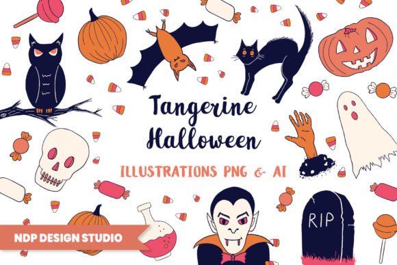 Download Cute Halloween Illustrations - Illustrations Collection