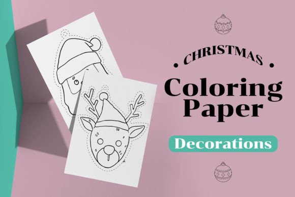 Download Christmas Coloring Paper Decorations - Premium Bundle