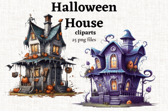 Download Haunted House Halloween Illustrations - Illustrations Collection