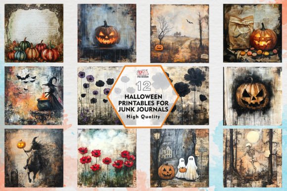 Download Halloween Printables for Junk Journals - Halloween printable Collection