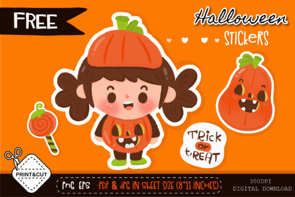 Download Cute Halloween Sticker Kawaii Clipart - Premium Resources